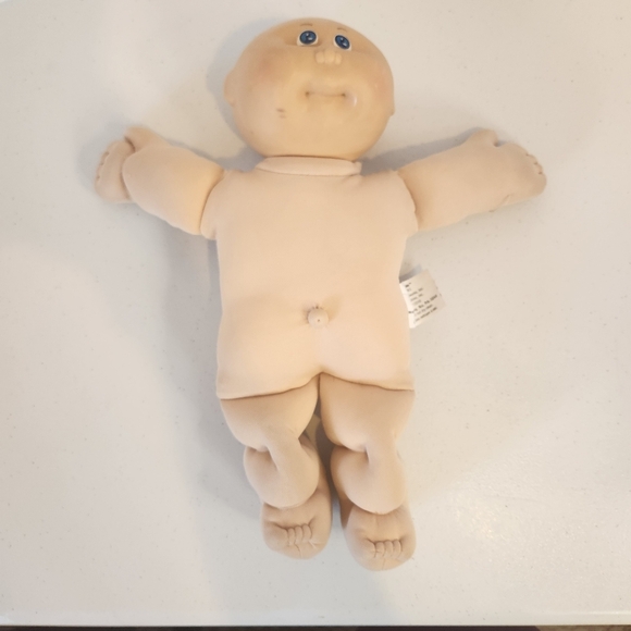 Vintage 1982 Cabbage Patch Kids Baby Doll Kid 14" Bald Head Blue Eyes Mold 1 - Picture 1 of 12